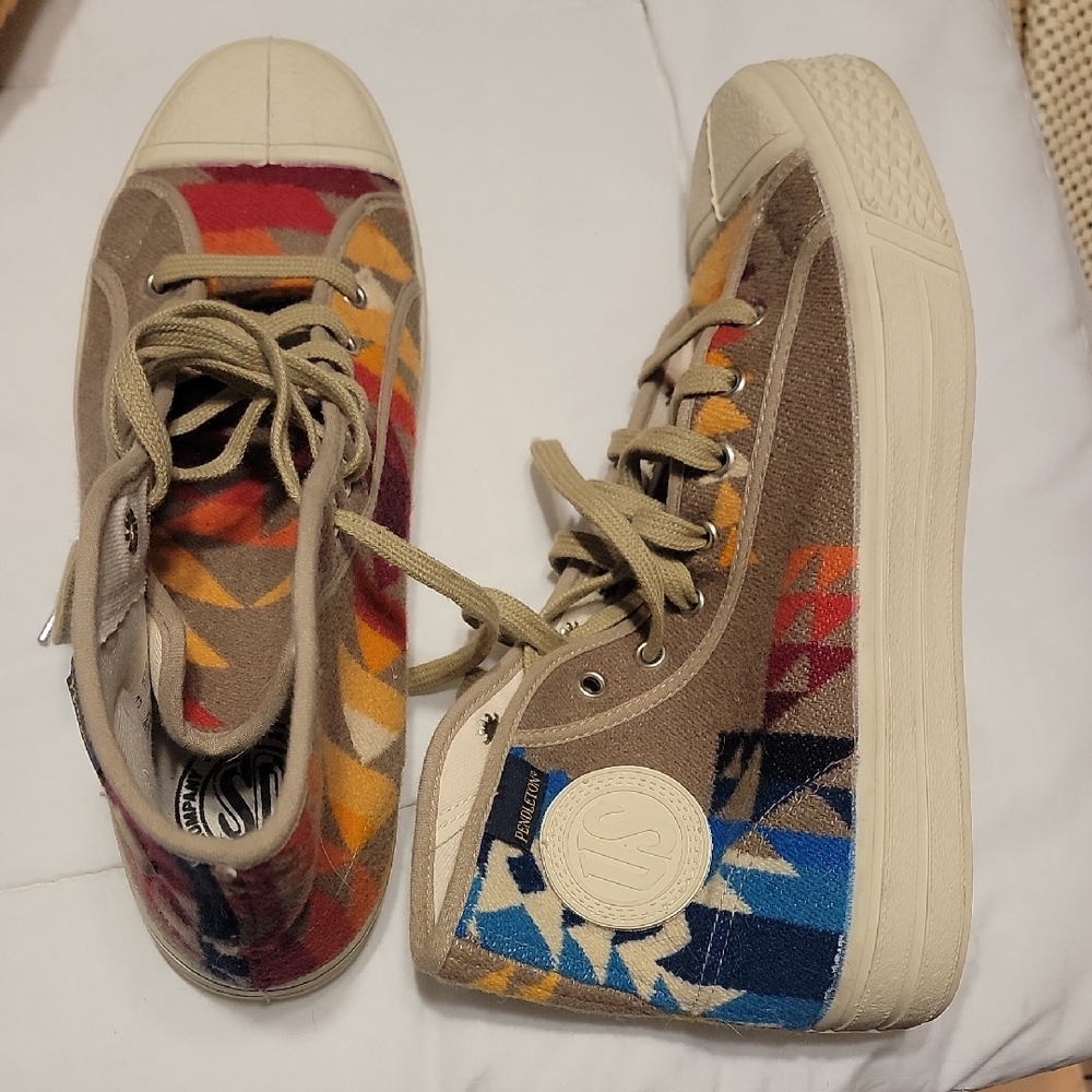 Colorful High-Top Sneakers
